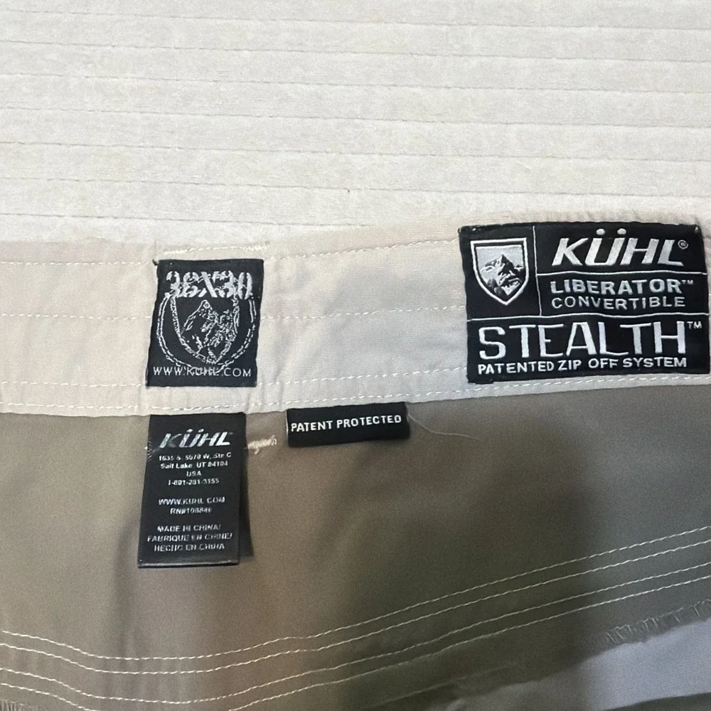 Kuhl Liberator Convertible Stealth Pants Men's 36 x 30 Zip Off SHORTS ONLY